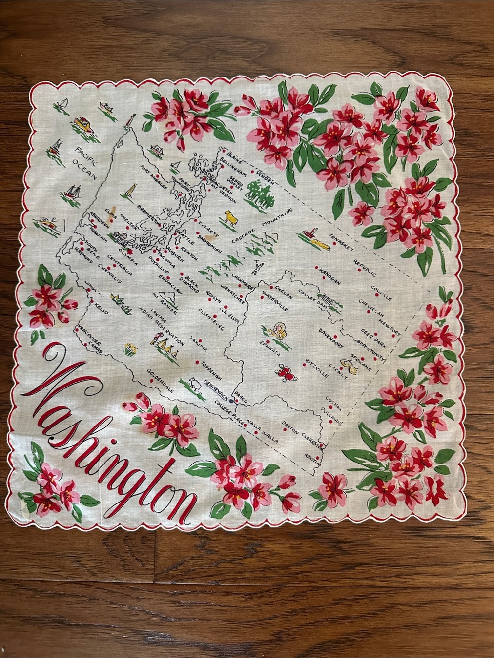 Washington Floral Cotton handkerchief